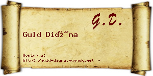 Guld Diána névjegykártya